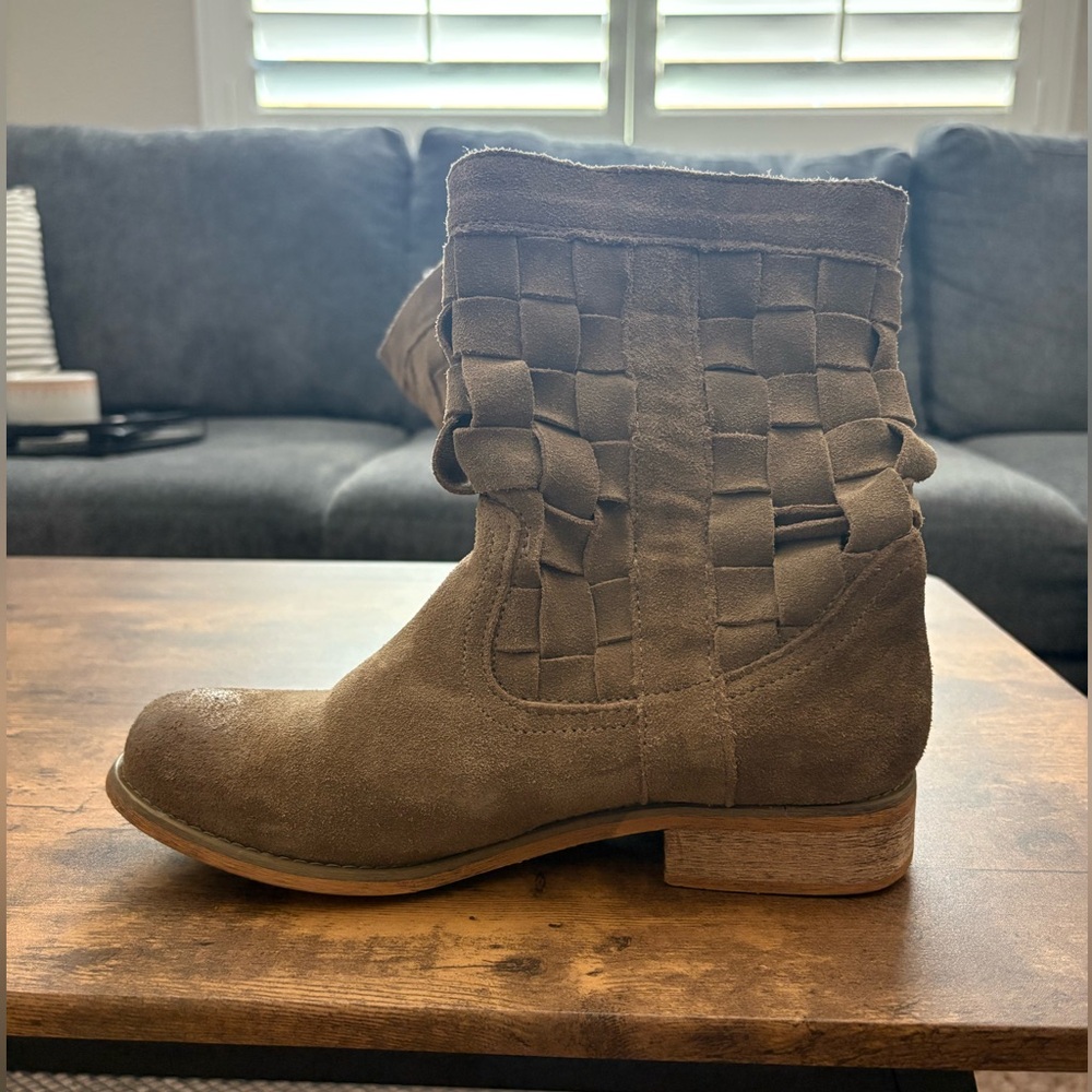 Brown Suede Ankle Boots